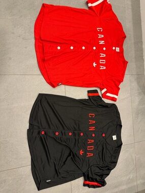 Team Canada Baseball Jersey - Red & Black size XL price is for the 2 unit